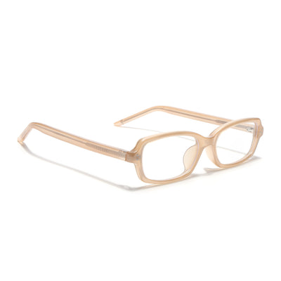 Voyage Cream Rectangle Eyeglasses for Men & Women (K9209FMG9004)