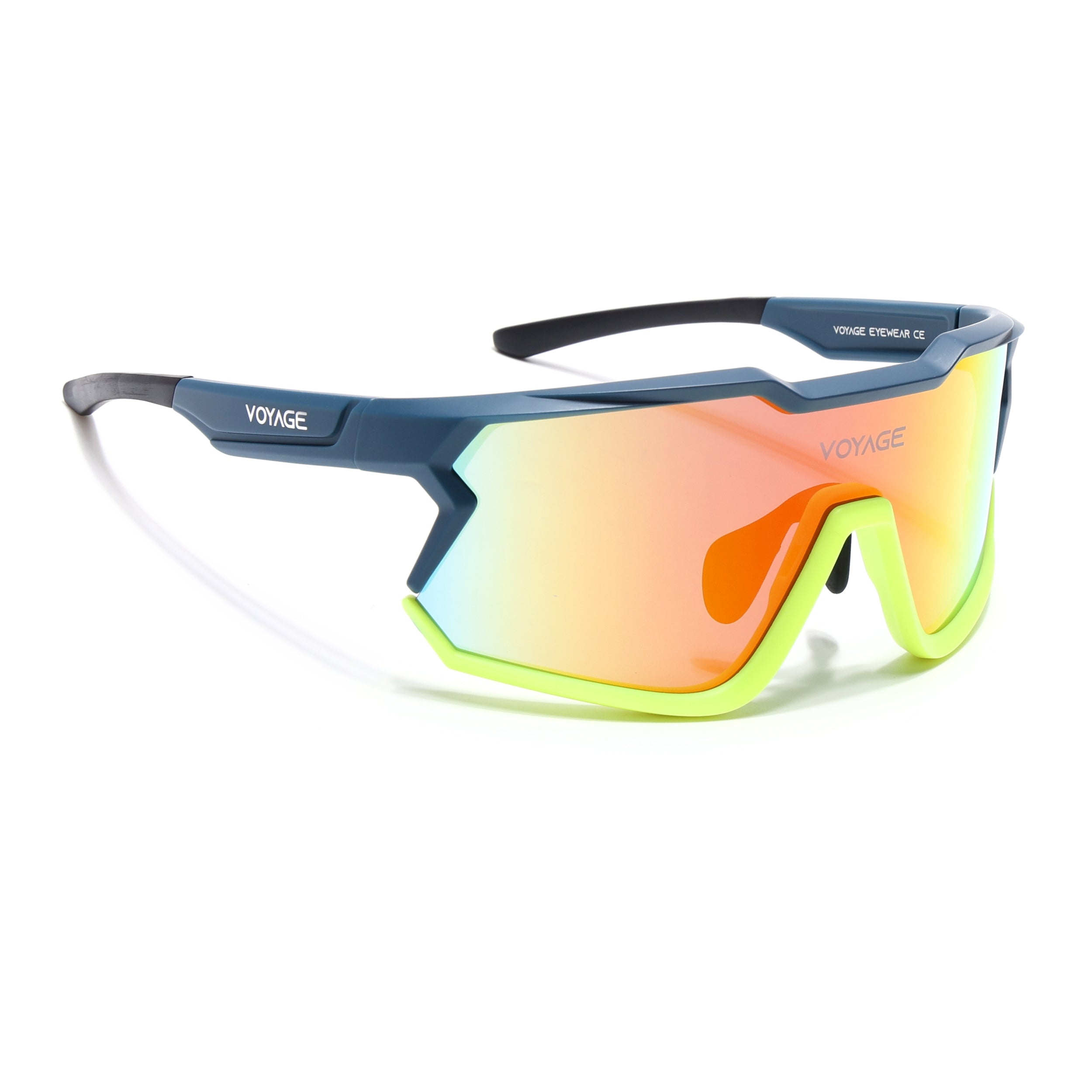 Voyage Select Drift Sunglasses (Multicolor Lens | Blue & Yellow Frame - SLMG6314)