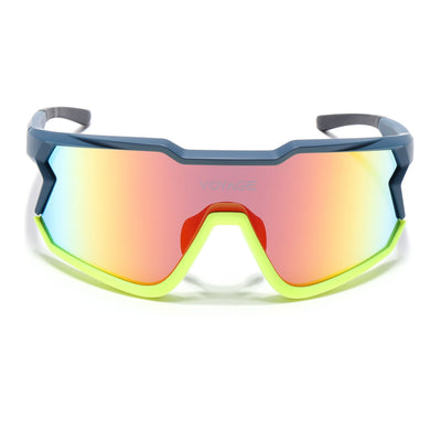 Voyage Select Drift Sunglasses (Multicolor Lens | Blue & Yellow Frame - SLMG6314)