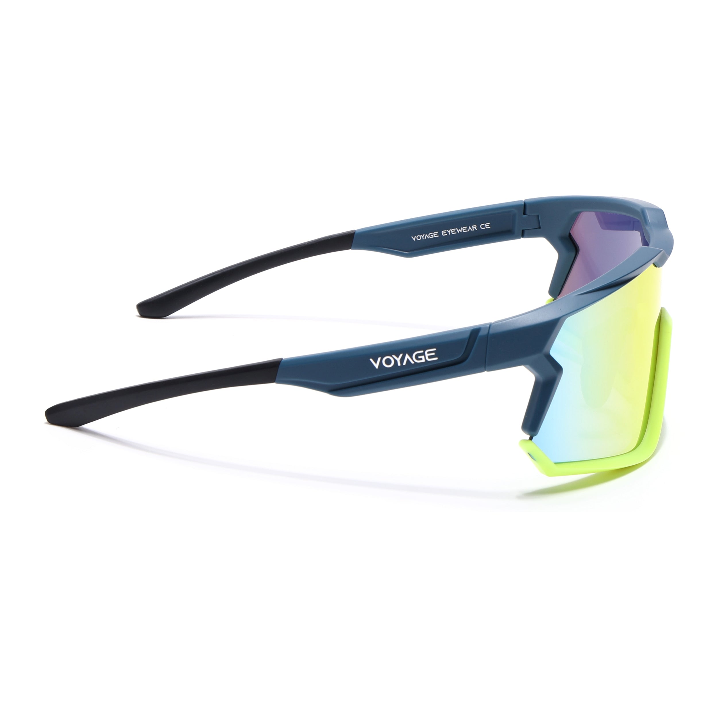 Voyage Select Drift Sunglasses (Multicolor Lens | Blue & Yellow Frame - SLMG6314)