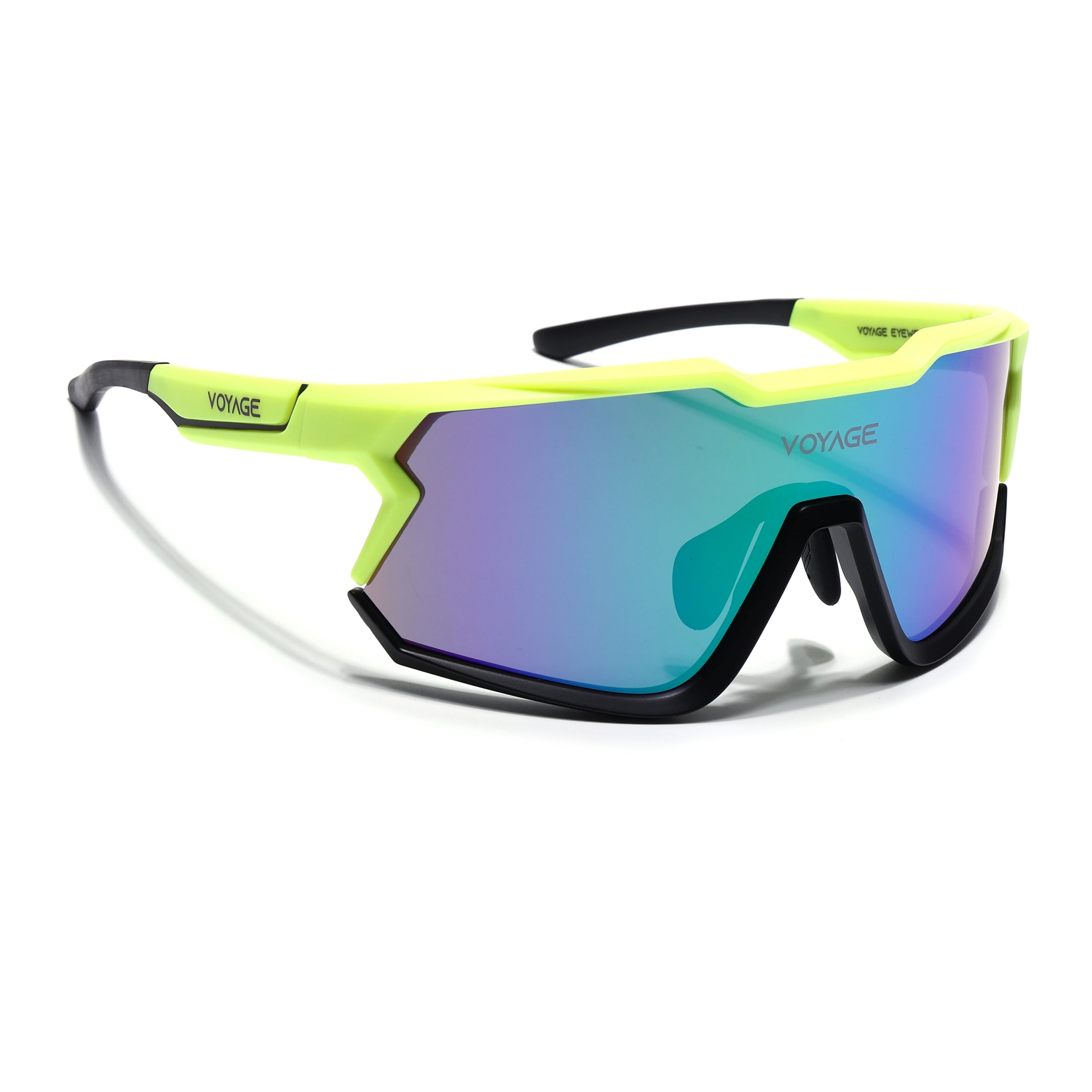 Voyage Select Drift Sunglasses (Multicolor Lens | Yellow & Black Frame - SLMG6315)