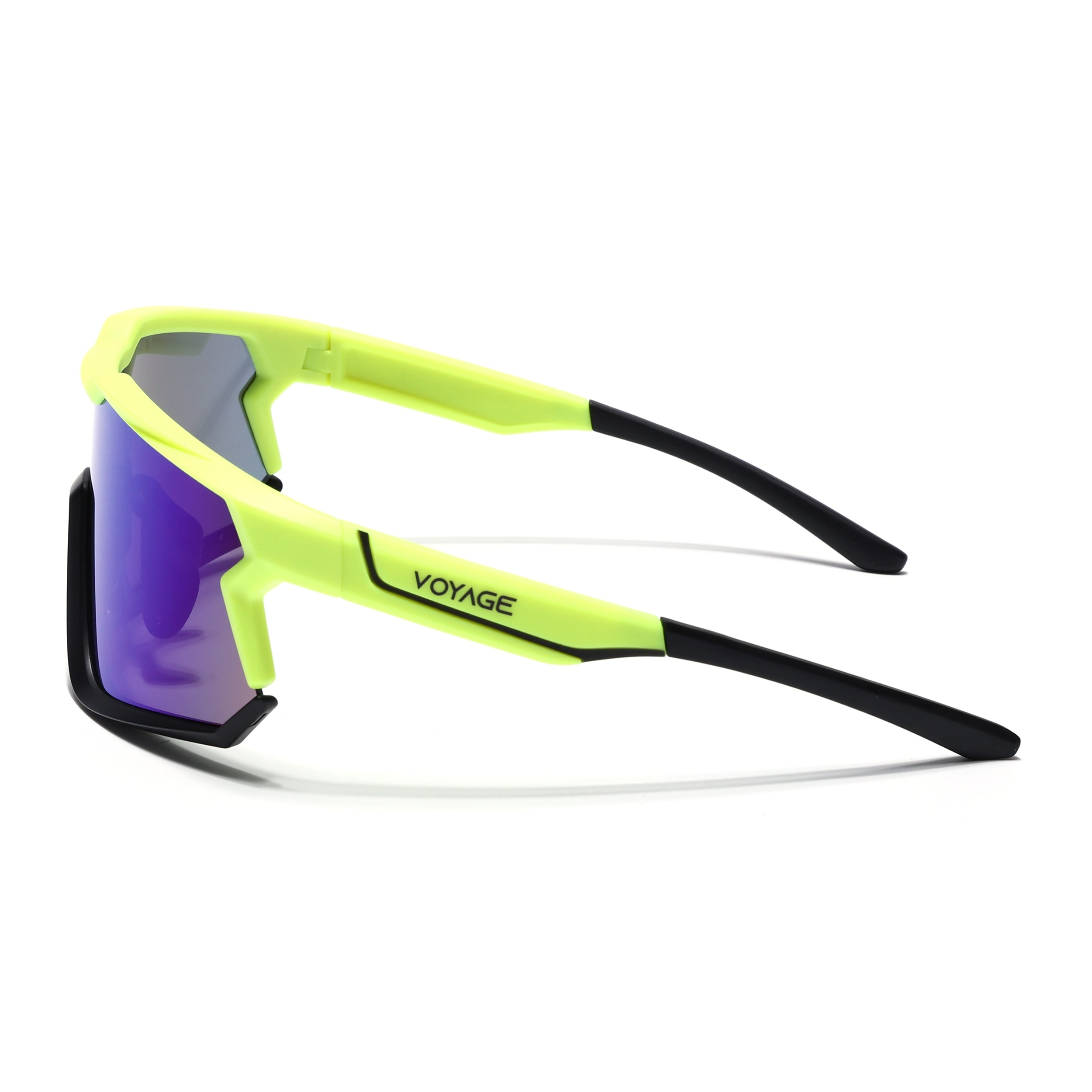 Voyage Select Drift Sunglasses (Multicolor Lens | Yellow & Black Frame - SLMG6315)