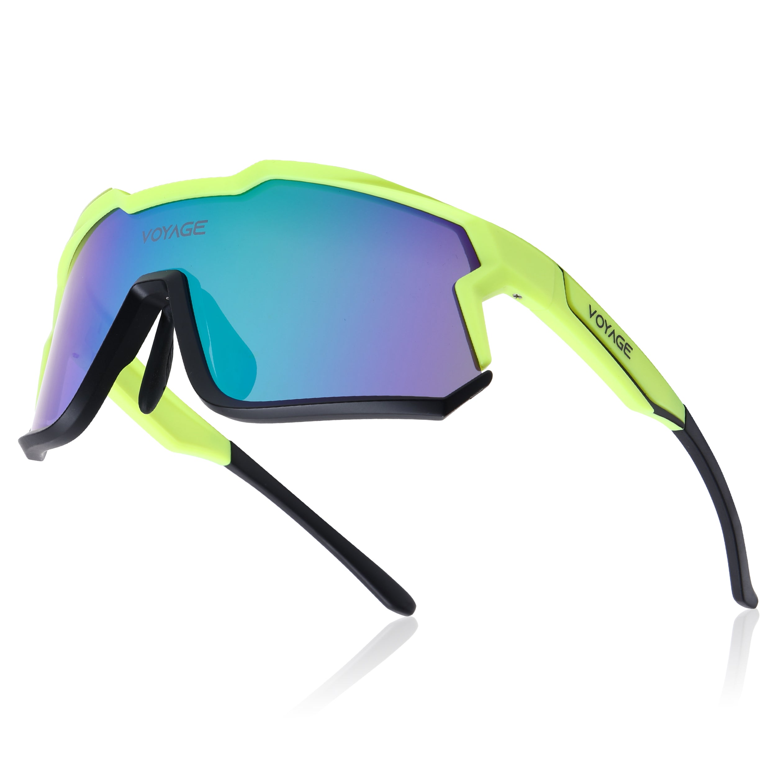 Voyage Select Drift Sunglasses (Multicolor Lens | Yellow & Black Frame - SLMG6315)