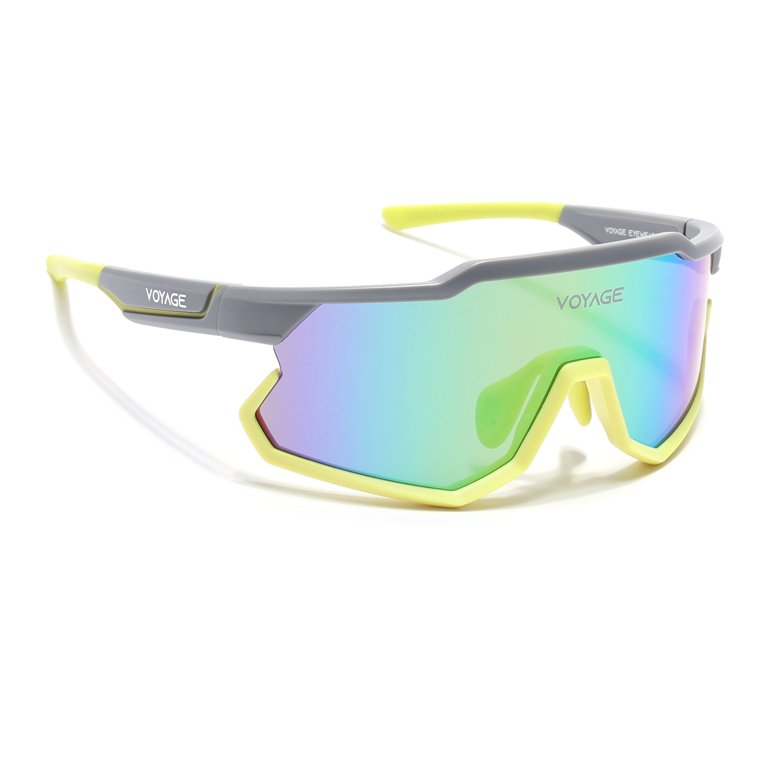 Voyage Select Drift Sunglasses (Grey Lens | Grey & Yellow Frame - SLMG6320)