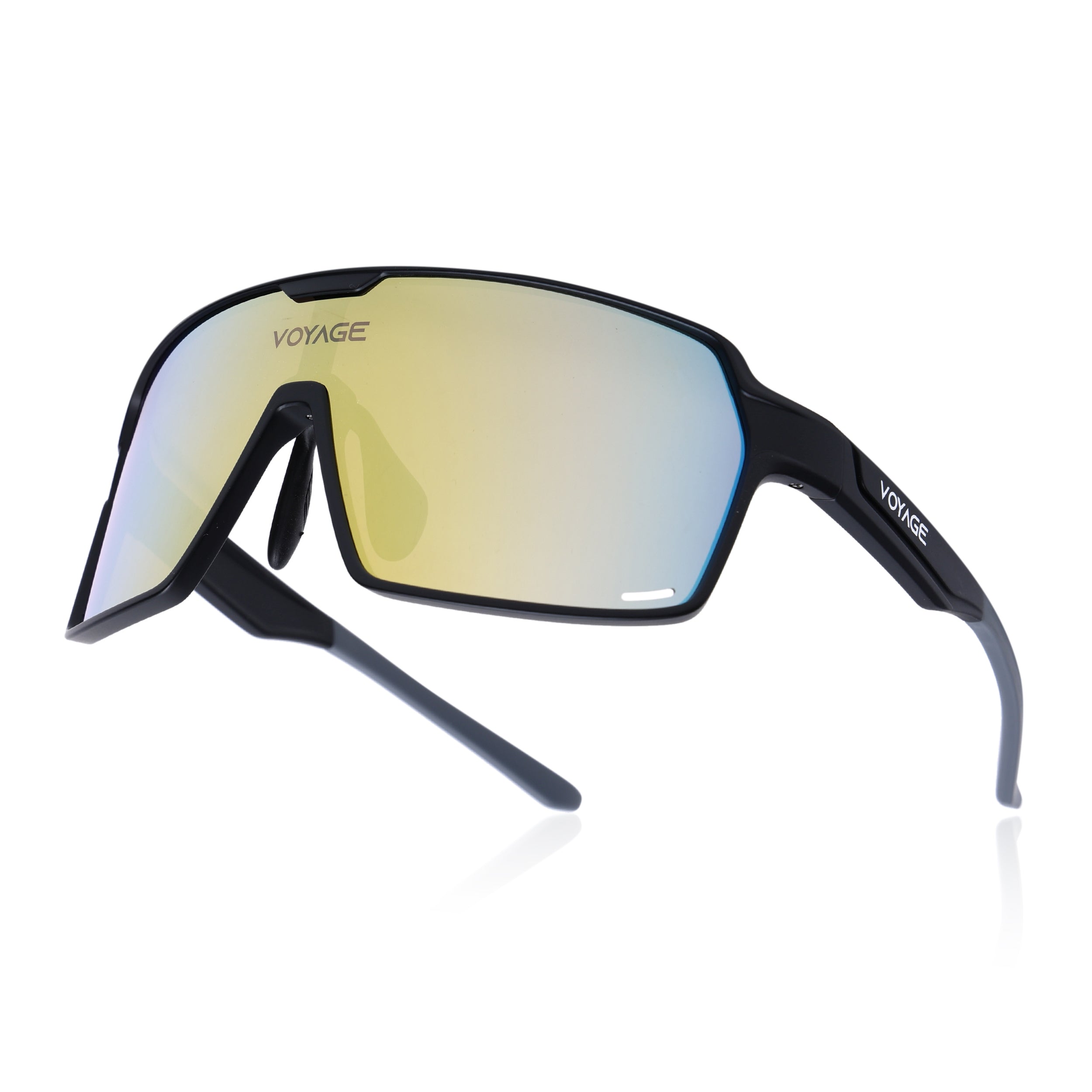 Voyage Select Drift Sunglasses (Golden Lens | Matt Black Frame - SLMG6324)