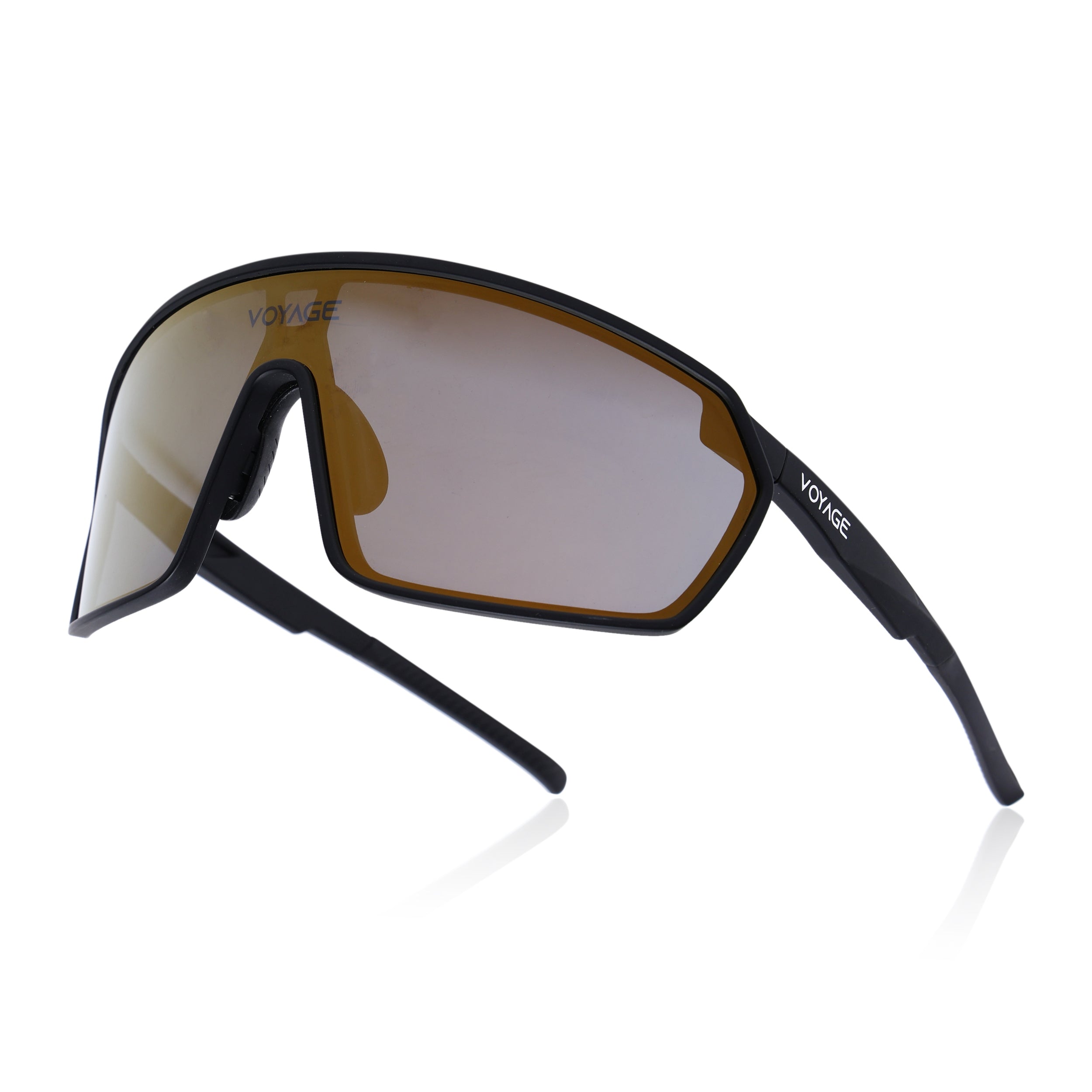 Voyage Select Drift Sunglasses (Golden Lens | Matt Black Frame - SLMG6328)