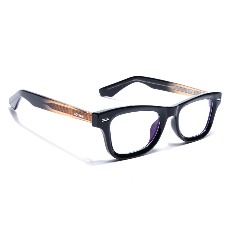 Obsidian | Voyage Black Wayfarer Eyeglasses for Men & Women (KG2529FMG8041)