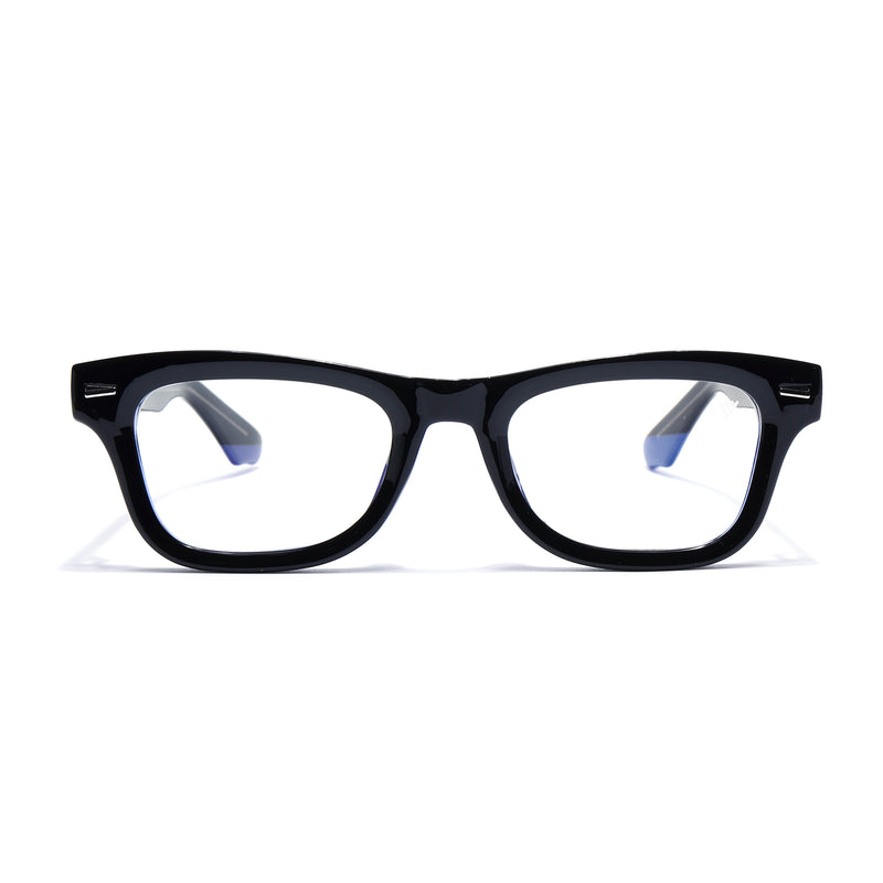 Obsidian | Voyage Black Wayfarer Eyeglasses for Men & Women (KG2529FMG8041)