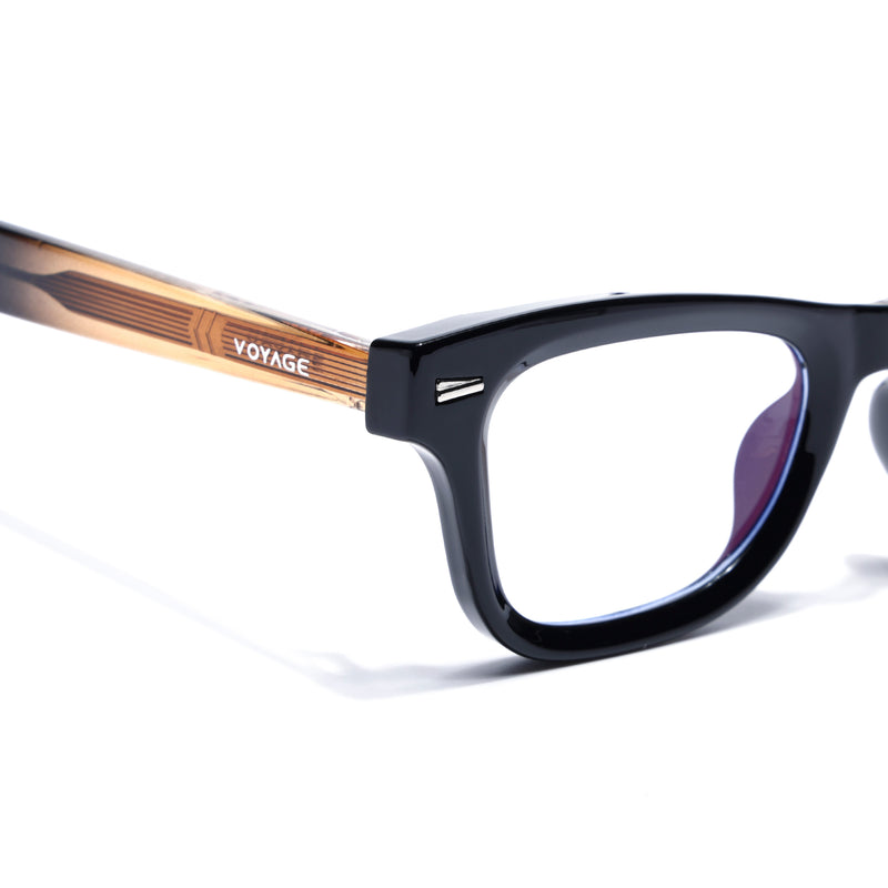 Obsidian | Voyage Black Wayfarer Eyeglasses for Men & Women (KG2529FMG8041)