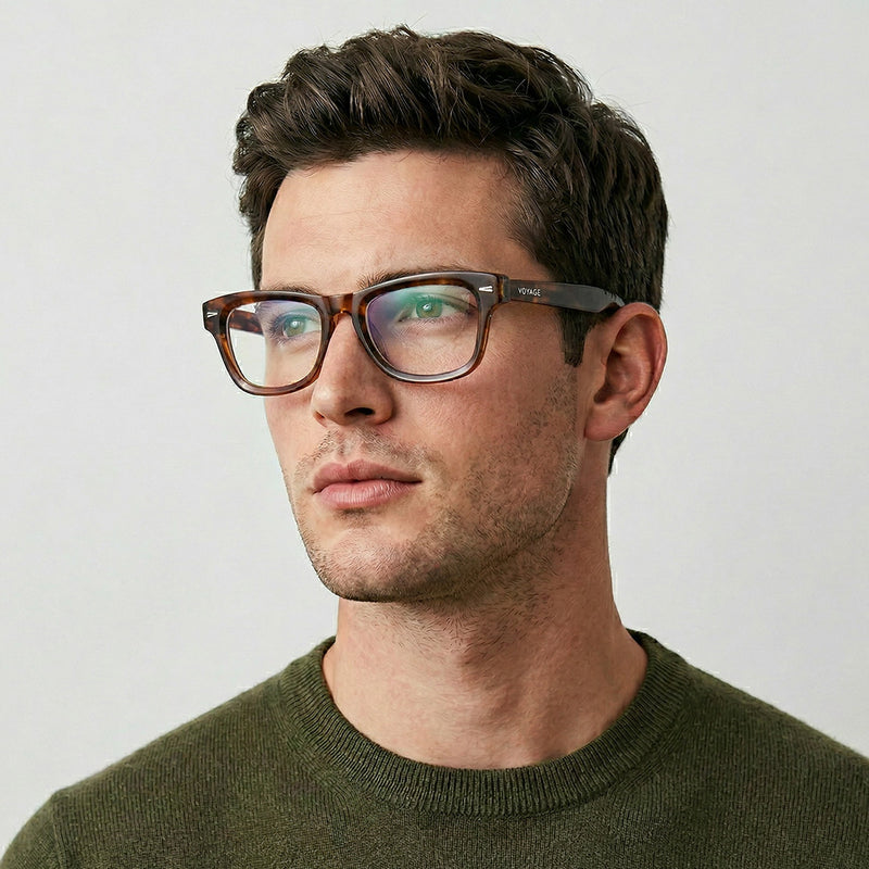 Obsidian | Voyage Demi Brown Wayfarer Eyeglasses for Men & Women (KG2529FMG8042)