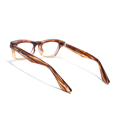 Obsidian | Voyage Brown Wayfarer Eyeglasses for Men & Women (KG2529FMG8043)