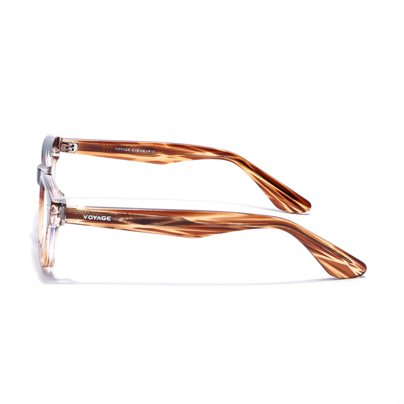Obsidian | Voyage Brown Wayfarer Eyeglasses for Men & Women (KG2529FMG8043)