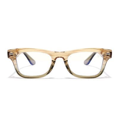 Obsidian | Voyage Light Brown Wayfarer Eyeglasses for Men & Women (KG2529FMG8044)