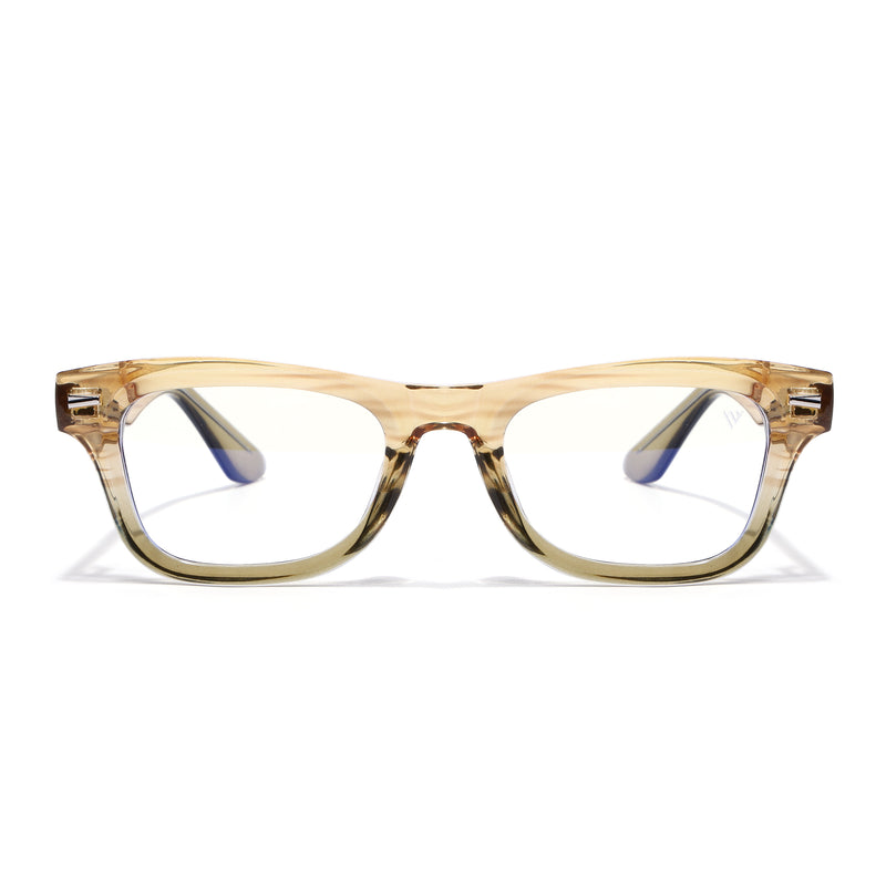 Obsidian | Voyage Light Brown Wayfarer Eyeglasses for Men & Women (KG2529FMG8044)