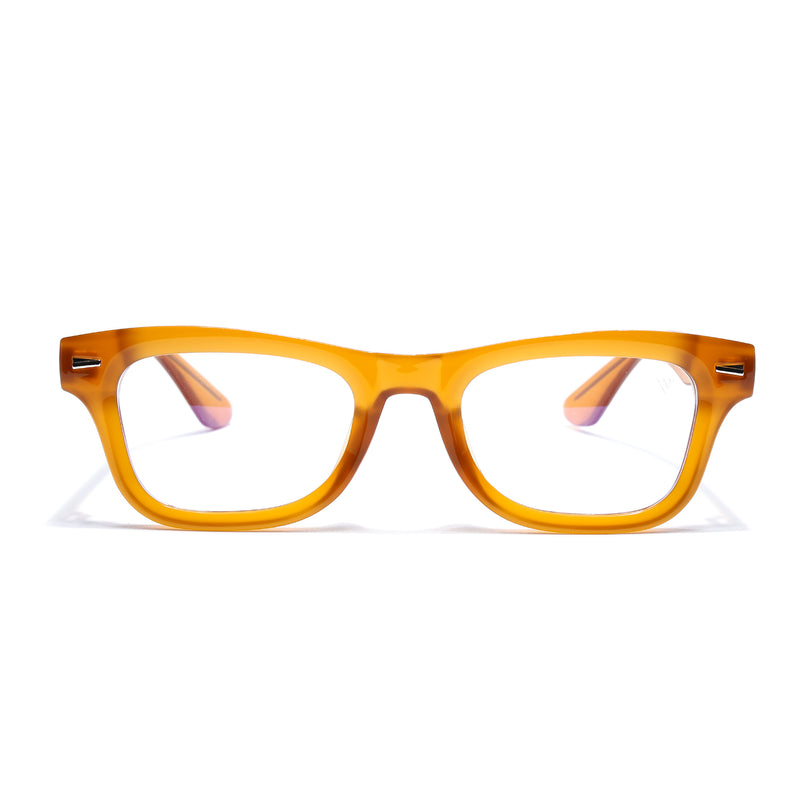 Obsidian | Voyage Orange Wayfarer Eyeglasses for Men & Women (KG2529FMG8046)
