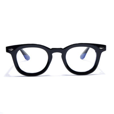 Obsidian | Voyage Black Wayfarer Eyeglasses for Men & Women (KG2530FMG8033)