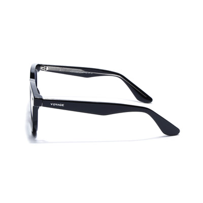 Obsidian | Voyage Black Wayfarer Eyeglasses for Men & Women (KG2530FMG8033)