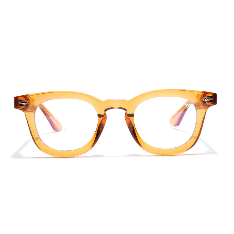 Obsidian | Voyage Orange Wayfarer Eyeglasses for Men & Women (KG2530FMG8038)