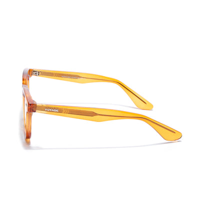 Obsidian | Voyage Orange Wayfarer Eyeglasses for Men & Women (KG2530FMG8038)