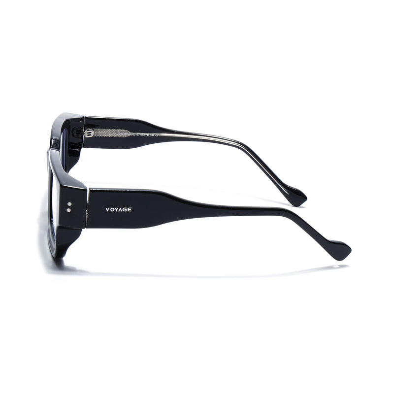 Obsidian | Voyage Black Rectangle Eyeglasses for Men & Women (KG2540FMG8002)
