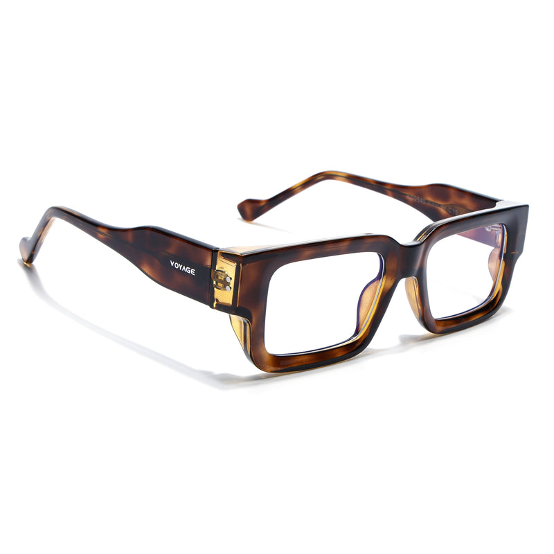 Obsidian | Voyage Demi Brown Rectangle Eyeglasses for Men & Women (KG2540FMG8003)