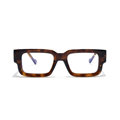 Obsidian | Voyage Demi Brown Rectangle Eyeglasses for Men & Women (KG2540FMG8003)