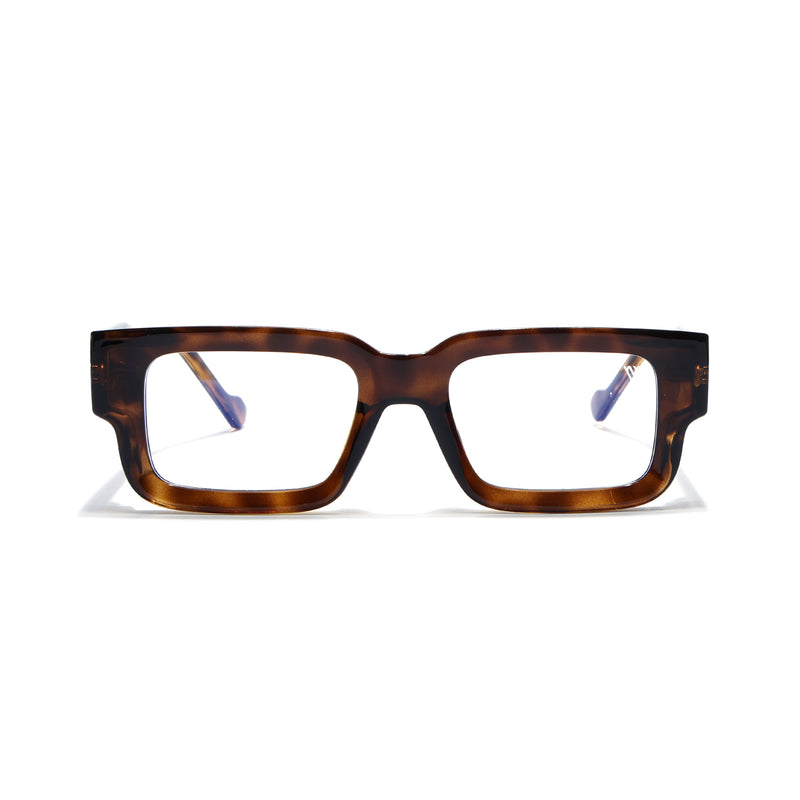 Obsidian | Voyage Demi Brown Rectangle Eyeglasses for Men & Women (KG2540FMG8003)