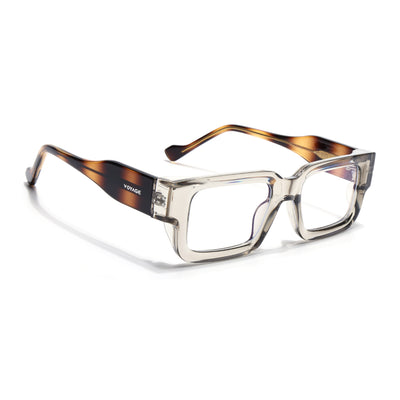 Obsidian | Voyage Brown Rectangle Eyeglasses for Men & Women (KG2540FMG8004)