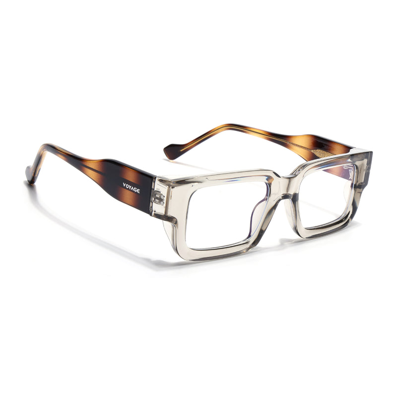 Obsidian | Voyage Brown Rectangle Eyeglasses for Men & Women (KG2540FMG8004)