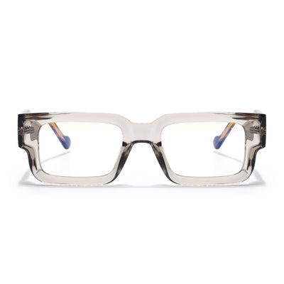 Obsidian | Voyage Brown Rectangle Eyeglasses for Men & Women (KG2540FMG8004)