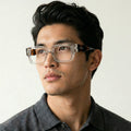 Obsidian | Voyage Brown Rectangle Eyeglasses for Men & Women (KG2540FMG8004)