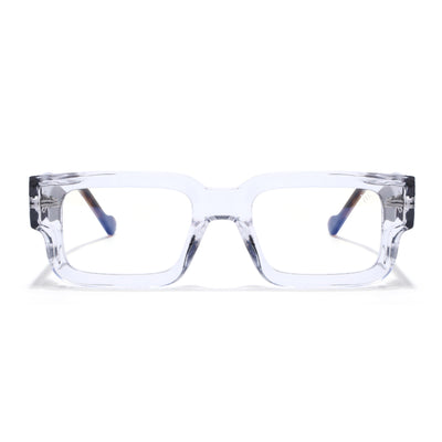 Obsidian | Voyage Transparent Rectangle Eyeglasses for Men & Women (KG2540FMG8005)