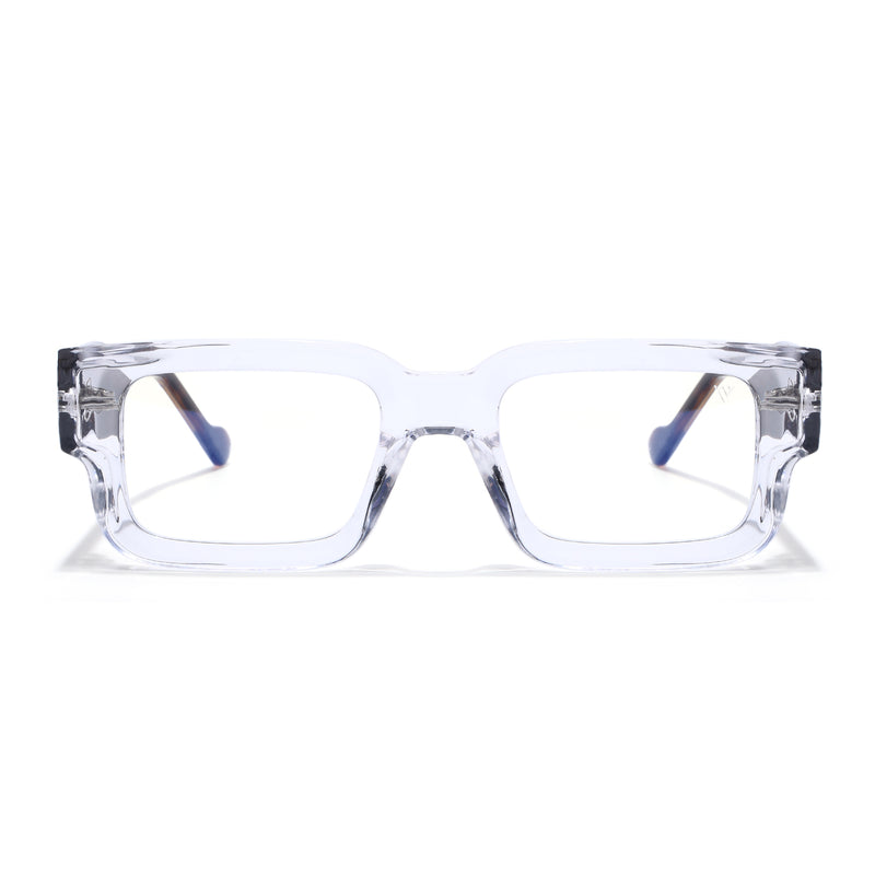 Obsidian | Voyage Transparent Rectangle Eyeglasses for Men & Women (KG2540FMG8005)