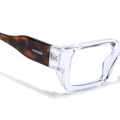Obsidian | Voyage Transparent Rectangle Eyeglasses for Men & Women (KG2540FMG8005)