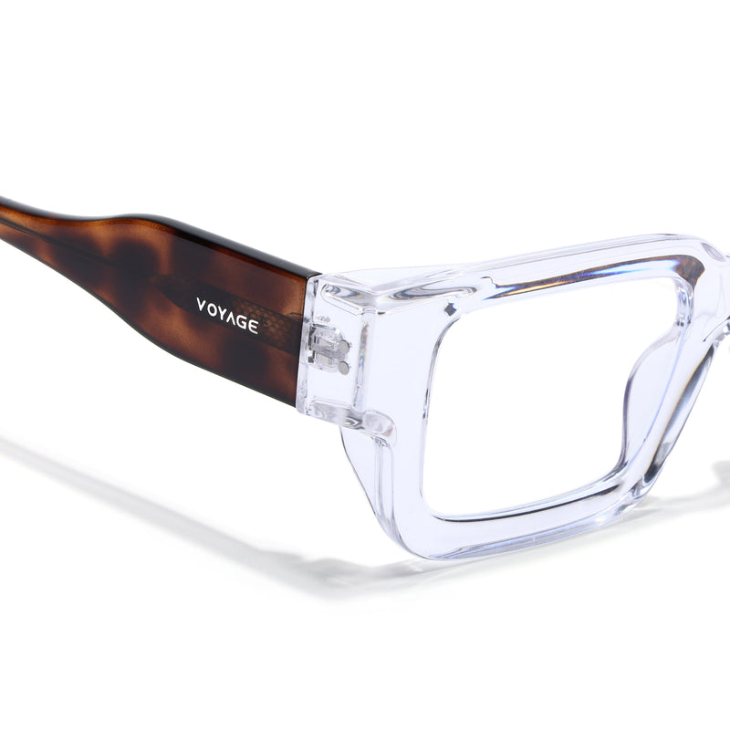 Obsidian | Voyage Transparent Rectangle Eyeglasses for Men & Women (KG2540FMG8005)