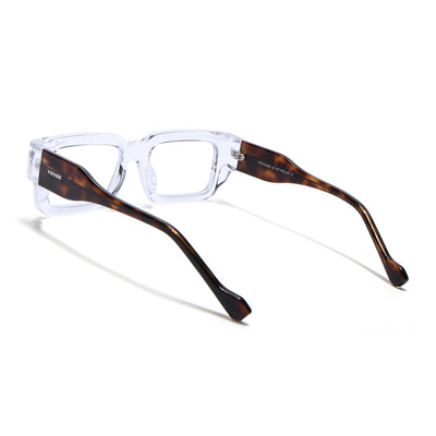 Obsidian | Voyage Transparent Rectangle Eyeglasses for Men & Women (KG2540FMG8005)