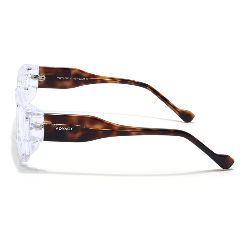 Obsidian | Voyage Transparent Rectangle Eyeglasses for Men & Women (KG2540FMG8005)