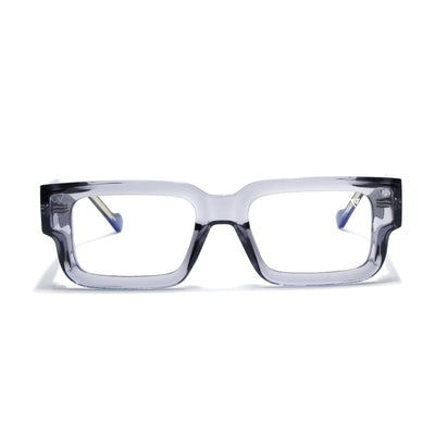 Obsidian | Voyage Grey Rectangle Eyeglasses for Men & Women (KG2540FMG8006)