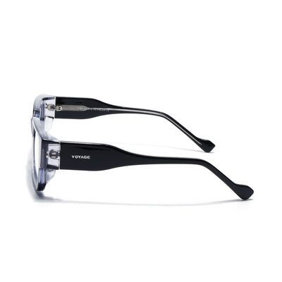 Obsidian | Voyage Grey Rectangle Eyeglasses for Men & Women (KG2540FMG8006)