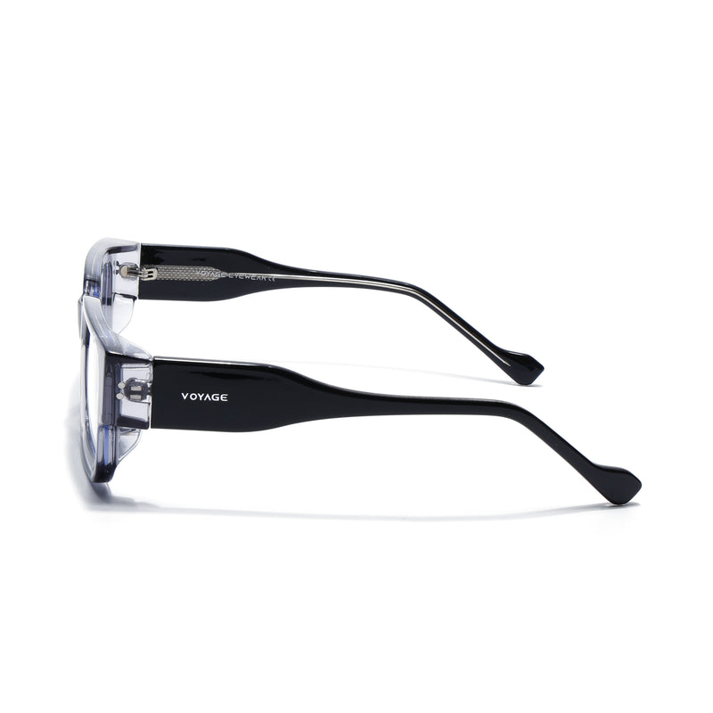 Obsidian | Voyage Grey Rectangle Eyeglasses for Men & Women (KG2540FMG8006)