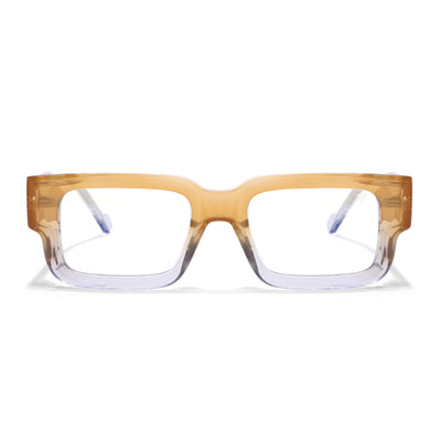 Obsidian | Voyage Orange Rectangle Eyeglasses for Men & Women (KG2540FMG8007)