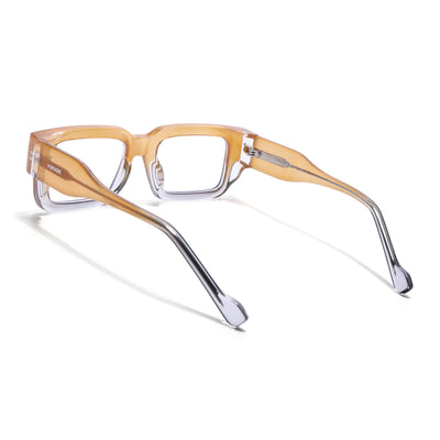 Obsidian | Voyage Orange Rectangle Eyeglasses for Men & Women (KG2540FMG8007)
