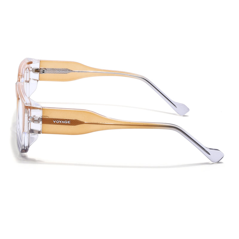 Obsidian | Voyage Orange Rectangle Eyeglasses for Men & Women (KG2540FMG8007)