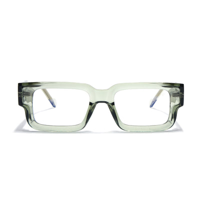 Obsidian | Voyage Green Rectangle Eyeglasses for Men & Women (KG2540FMG8008)