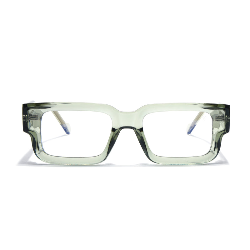 Obsidian | Voyage Green Rectangle Eyeglasses for Men & Women (KG2540FMG8008)