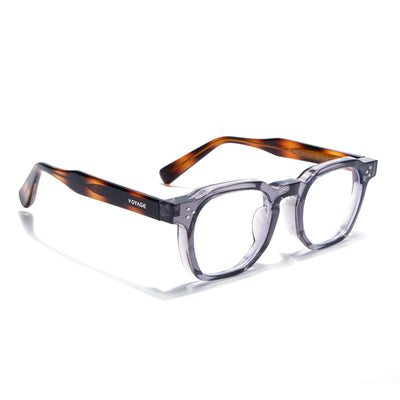 Obsidian | Voyage Grey Wayfarer Eyeglasses for Men & Women (KG2560FMG8069)