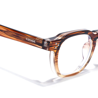 Obsidian | Voyage Brown Wayfarer Eyeglasses for Men & Women (KG2560FMG8070)