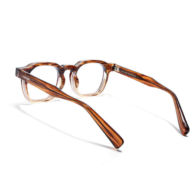 Obsidian | Voyage Brown Wayfarer Eyeglasses for Men & Women (KG2560FMG8070)