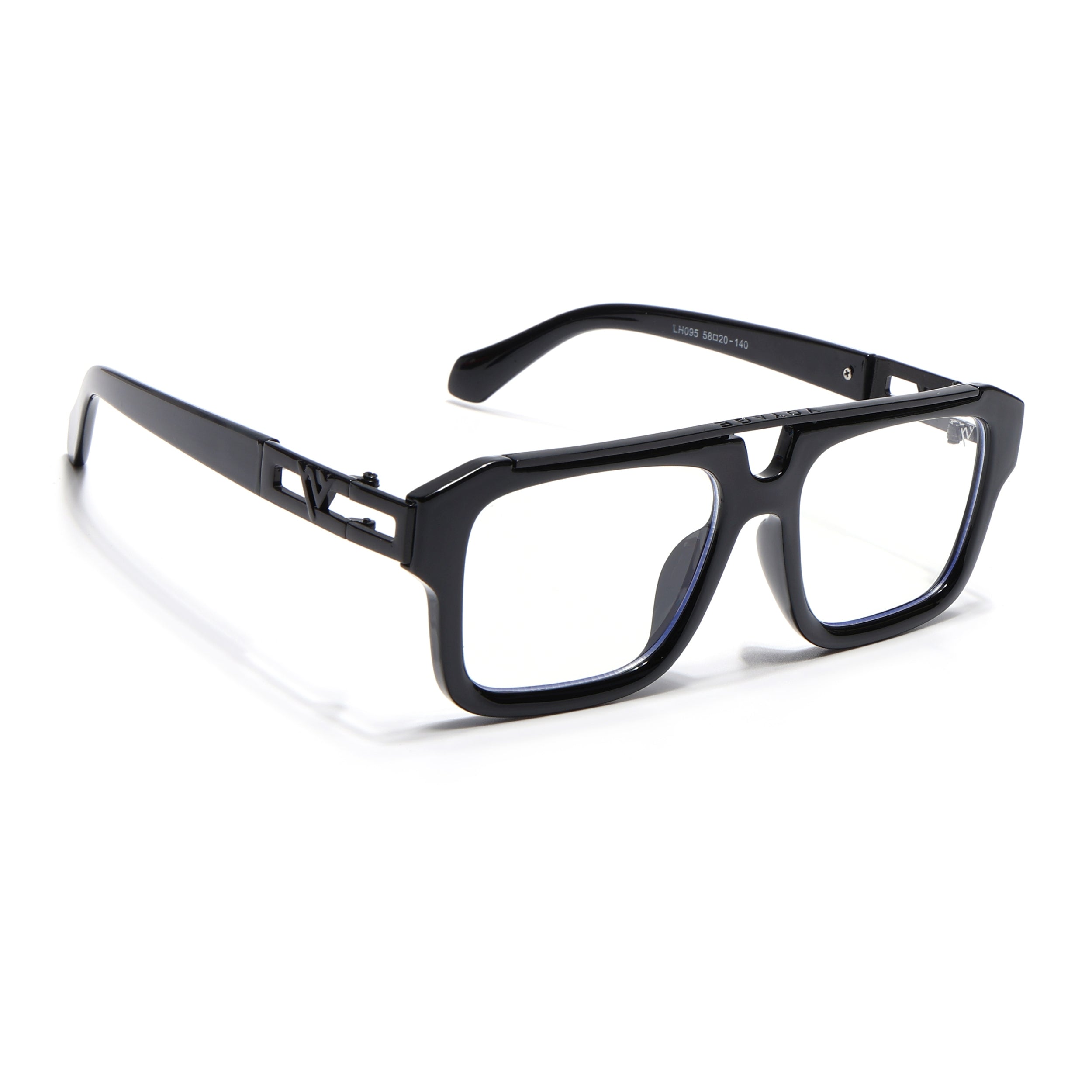 Voyage Exclusive Black Wayfarer Eyeglasses for Men & Women (LH095MG5388-C1)