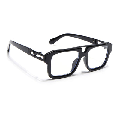 Voyage Exclusive Black Wayfarer Eyeglasses for Men & Women (LH095MG5388-C1)
